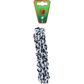 Boon Touwstick Katoen 22 Cm Zwart/Wit