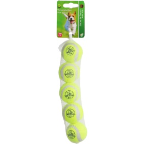 Boon Tennisbal Squeack Xs Geel Net A 5 Stuks