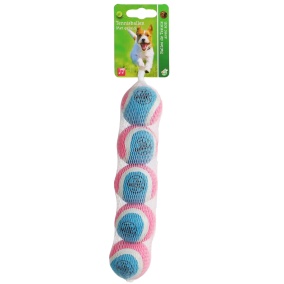 Boon Tennisbal Squeak Xs Bl/Rz.Net A 5 Stuks