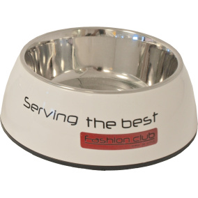 Boon Eetbak Pl/Rvs Fashionclub Wit 18 Cm