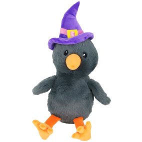 Boon Kraai + Halloween Hoed Grijs 38Cm