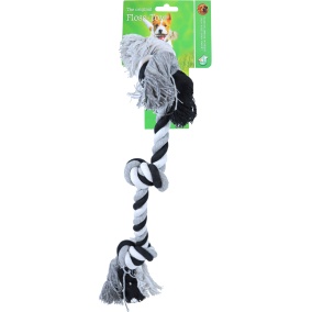 Boon Floss Toy Zwart/Wit 3 Knoop