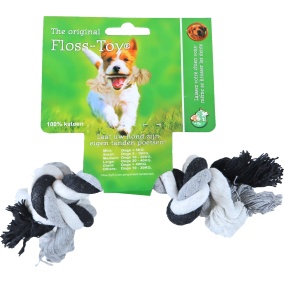 Boon Floss Toy Zwart/Wit Small