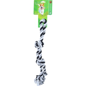 Boon Floss Toy Halter Zwart/Wit Large