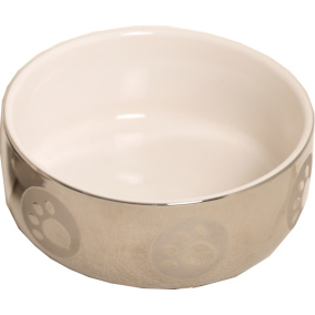 Boon Eetbak Steen Kat Royal Zilver/Wit 13 Cm