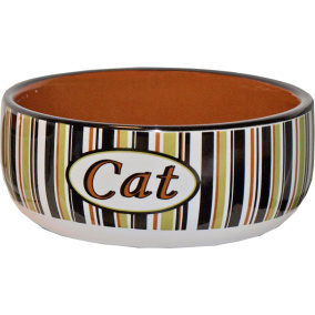 Boon Eetbak Steen Kat Gestreept 11 Cm