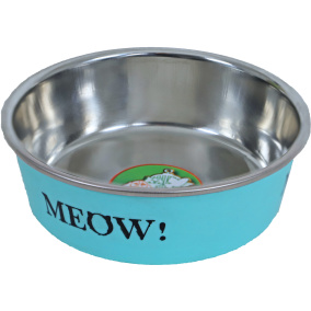 Boon Eetbak Rvs Kat Mint Met Meow 11 Cm