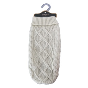 Boony Hondenkabeltrui Beige 20 Cm