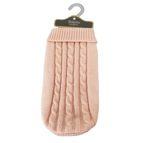 Boony Hondenkabeltrui Zacht Roze 20 Cm