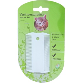 Boon Vlooienkam 2-zijdig Plastic Wit