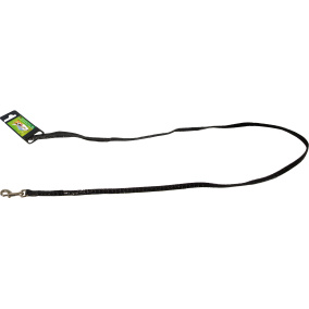 Boon Lijn Nyl/Pu Kroko Zwart 10 Mm/130 Cm