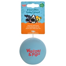 Woezel & Pip Bal Latex Buurpoes Blauw 7,5cm