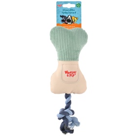Woezel & Pip Snackbot+touw + Piep Groen 30cm