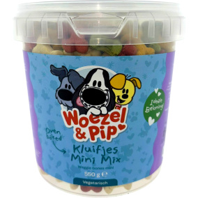Woezel & Pip Kluifjes Mini Mix Koekjes in Pot 550 Gr.