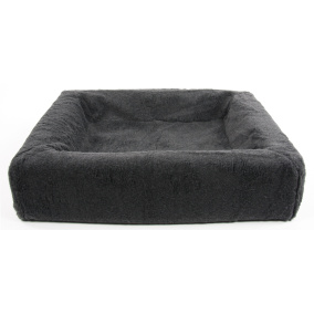Bia Bed Fleece Hoes Hondenmand Grijs Bia-4 85X70X15 Cm