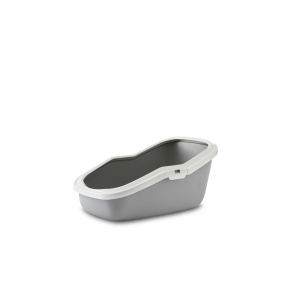 Savic Kattenbak Aseo Grijs / Wit 56X39X27,5 Cm