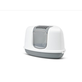 Savic Hoek Kattenbak Nestor Grijs / Wit 58,5X45,5X40 Cm