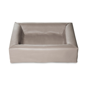 Bia Bed Kunstleer Hoes Hondenmand Taupe Bia-3 70X60X15 Cm