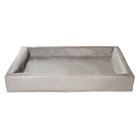 Bia Bed Kunstleer Hoes Hondenmand Taupe Bia-6 100X80X15 Cm