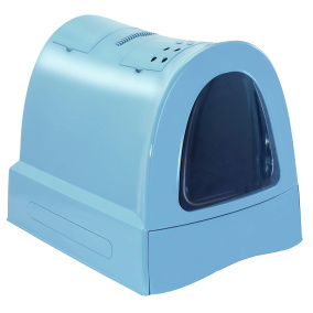 Imac Kattenbak Zuma Met Schuiflade Blauw 40X56X42,5 Cm