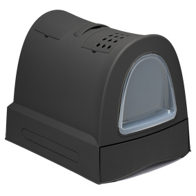 Imac Kattenbak Zuma Met Schuiflade Antraciet 40X56X42,5 Cm