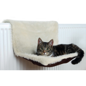 Trixie Radiatorhangmat Pluche / Velours Creme / Bruin 45X26X31 Cm