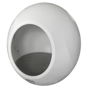 Croci Kattenmand Huis Domus Wit 43X43X45,5 Cm