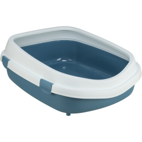 Trixie Kattenbak Primo Met Rand Blauw / Wit Xxl 71X56X25 Cm