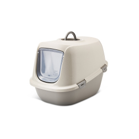 Savic Kattenbak Happy Planet Leo Mocca / Warmgrijs 54,5X39X39 Cm