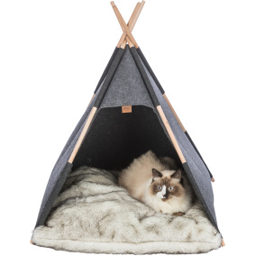 Trixie Schuilplaats Tipi Vilt Antraciet 70X70X70 Cm