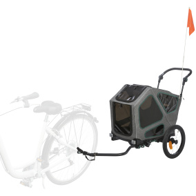 Trixie Fietskar Grijs / Salie 62X80-130X92 Cm