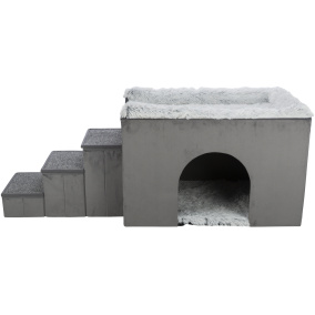 Trixie Hondenmand Huis Harvey Met Trap Grijs / Wit 154X60X60 Cm