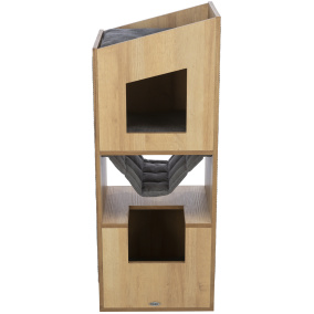 Trixie Citystyle Cat Tower Bruin / Grijs 105 Cm