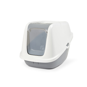 Savic Kattenbak Nestor Giant Wit / Lichtgrijs 75,5X56X55,5 Cm