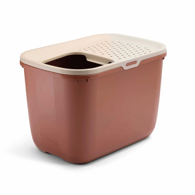 Savic Kattenbak Hop In Champagne Roze / Terracotta 58,5X39X39,5 Cm