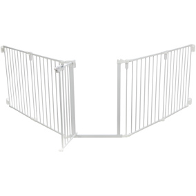 Trixie Afsluithek Metaal 5-delig Met Deur Wit 62,5-300X76,5 Cm