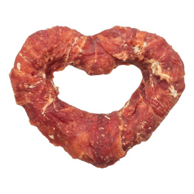 Trixie Denta Fun Heart Met Eendenborst 10 Cm 70 Gr 50 St