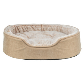 Trixie Vital Hondenmand Lino Soft Ovaal Beige / Creme 83X67 Cm