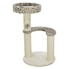 Trixie Krabpaal Leo Panterprint Rond Creme 42X42X82 Cm