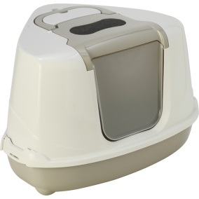 Moderna Hoek Kattenbak Flip Beige 56X45X39 Cm