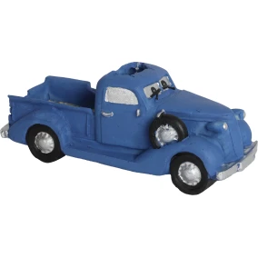 Ornament Truck Blauw 5Cm 