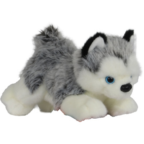 Boony Natural Deco Husky Pluche Liggend 20 Cm