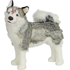 Boony Natural Deco Husky Pluche Staand 53 Cm