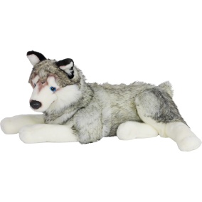 Boony Natural Deco Husky Pluche Liggend 53 Cm