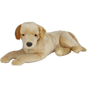Boony Natural Deco Labrador Pluche Liggend Blond 53 Cm