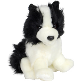 Boony Natural Deco Collie Pluche Zittend 20 Cm