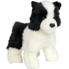 Boony Natural Deco Collie Pluche Staand 20 Cm