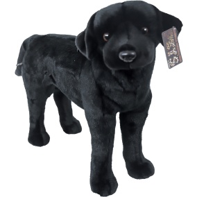 Boony Natural Deco Labrador Pluche Staand Zwart 53 Cm