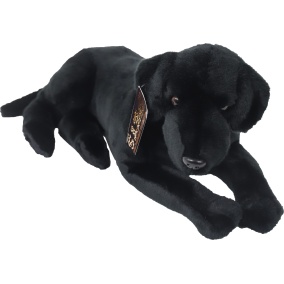 Boony Natural Deco Labrador Pluche Liggend Zwart 53 Cm