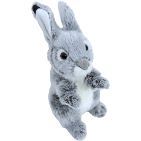 Boony Natural Deco Konijn Pluche Zittend Grijs 22 Cm